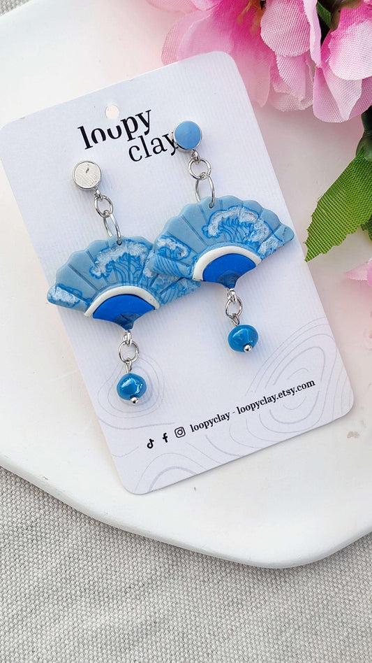 Orecchini Sensu "Onda Infinita" (Grande Onda e Argento) | Collezione I Love Japan