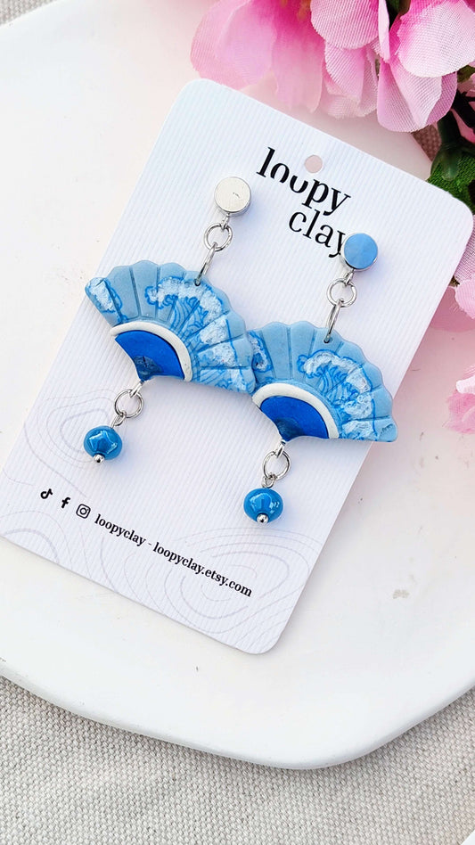 Orecchini Sensu "Onda Infinita" (Grande Onda e Argento) | Collezione I Love Japan