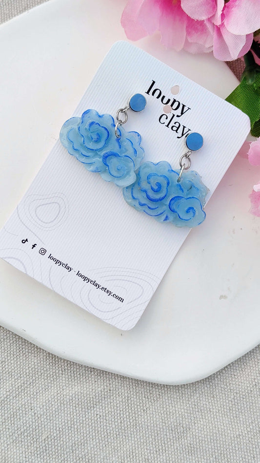 Orecchini Pendenti Nuvola Kumo | I Love Japan