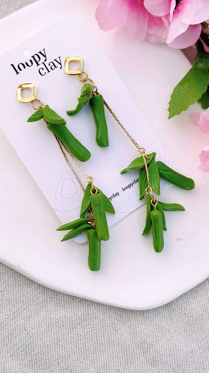 Orecchini Pendenti Bamboo Dream | I Love Japan