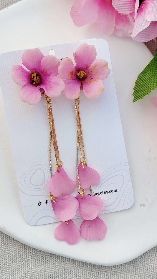 Orecchini Sakura Blossom (Versione Pendente) | Collezione I Love Japan
