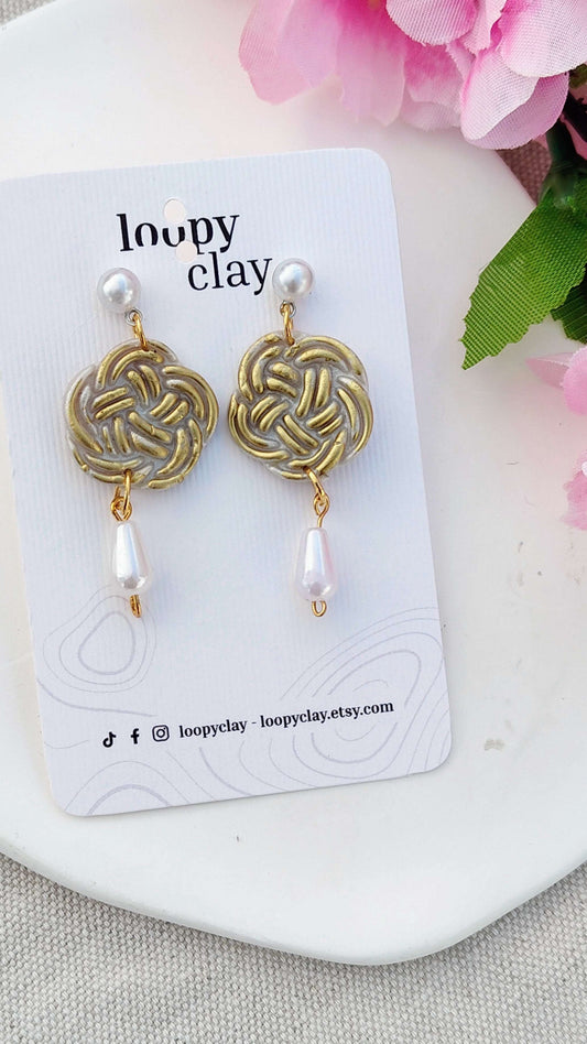 Orecchini Mizuhiki "Pure Pearl" (Argento e Perla) | Collezione I Love Japan