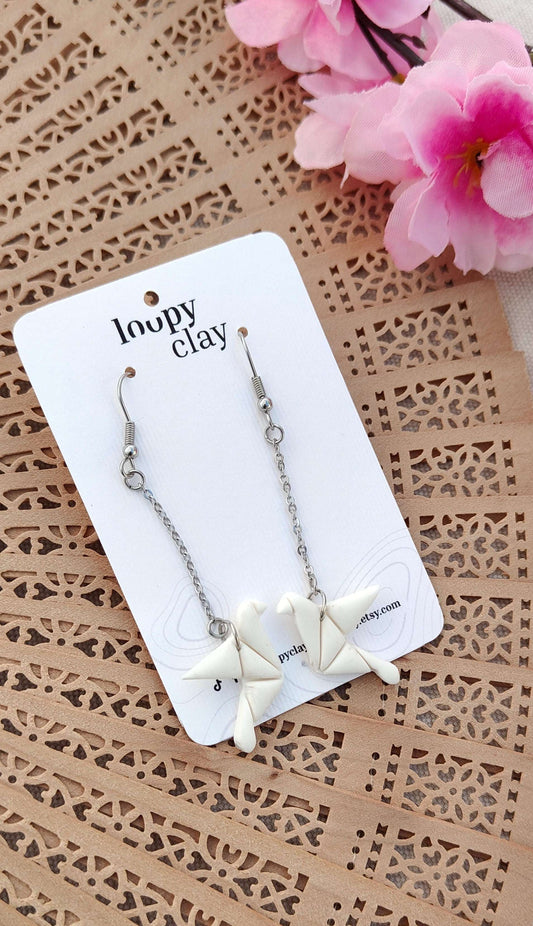 Orecchini Origami Gru Tsuru| Collezione I Love Japan