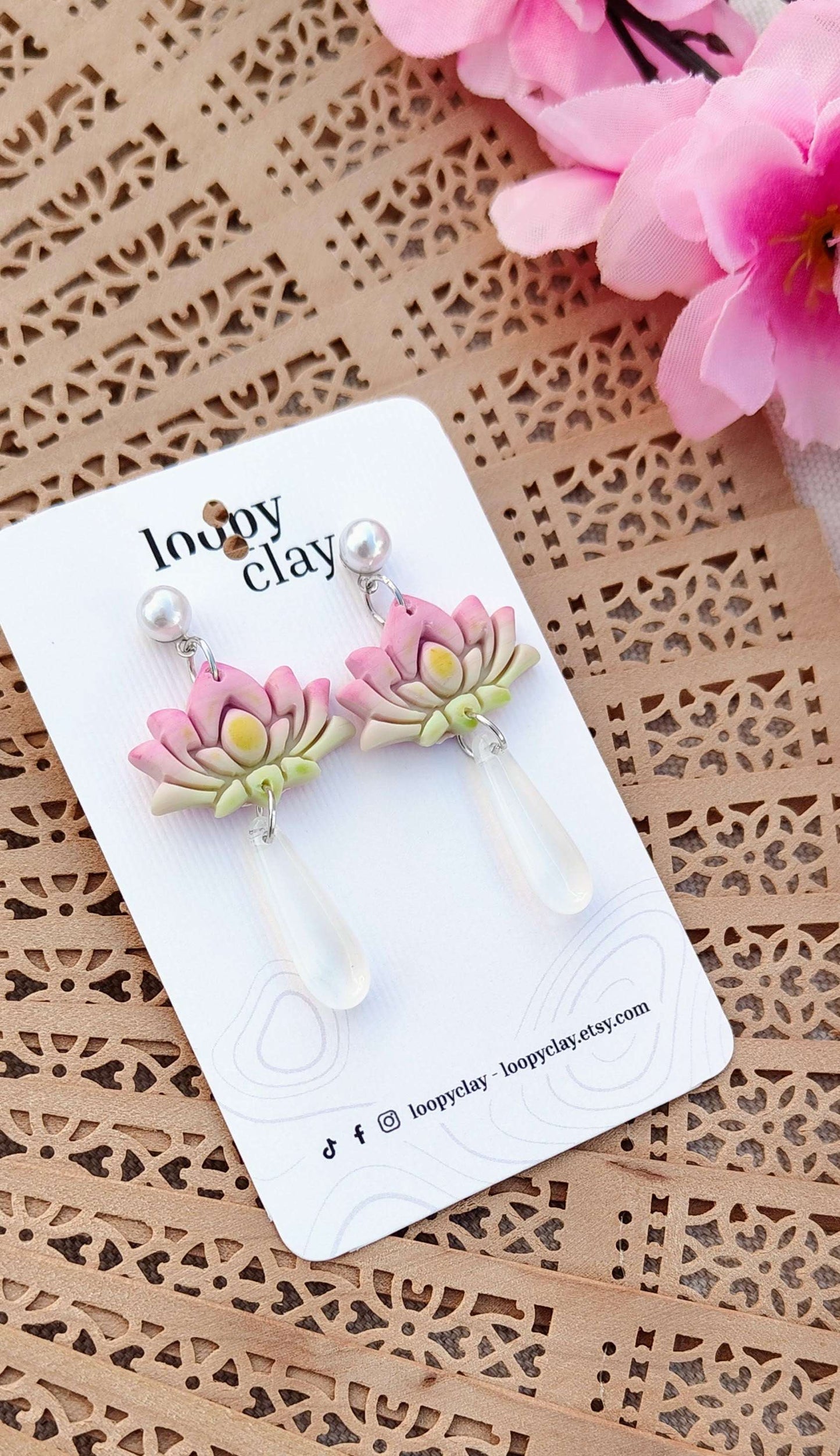 Orecchini Fior di Loto e Rugiada | Collezione I Love Japan