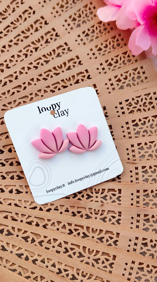 Orecchini Loto "Petali di Seta" | Collezione I Love Japan