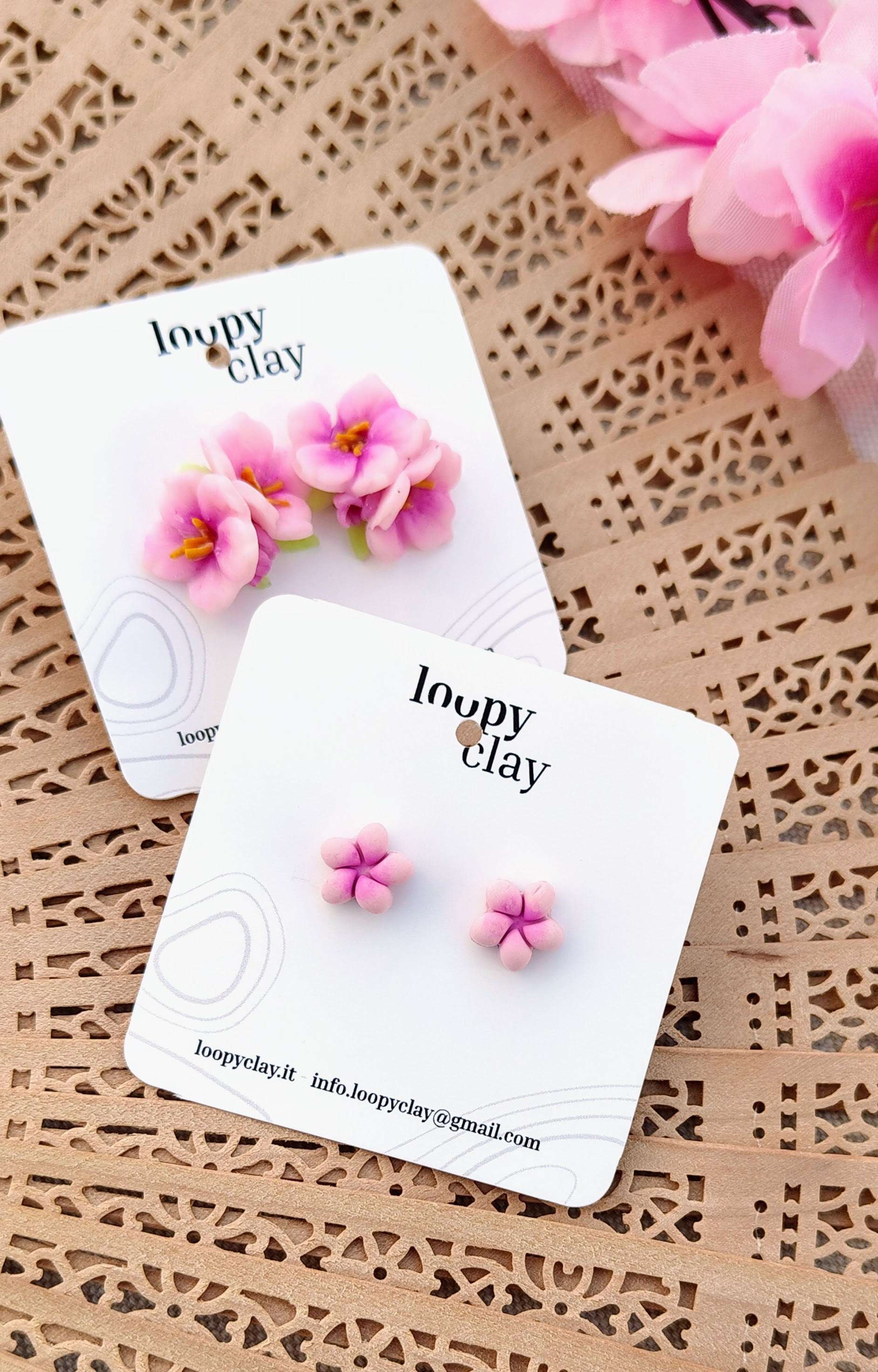 Orecchini Sakura Petite (Versione a Lobo) | Collezione I Love Japan