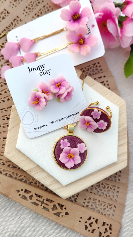 Anello Sakura "Abbondanza" (Triplo Fiore Oro) | I Love Japan