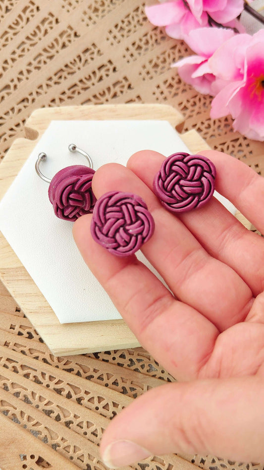 Orecchini a Lobo "Musubi" | Nodi della Fortuna Bordeaux