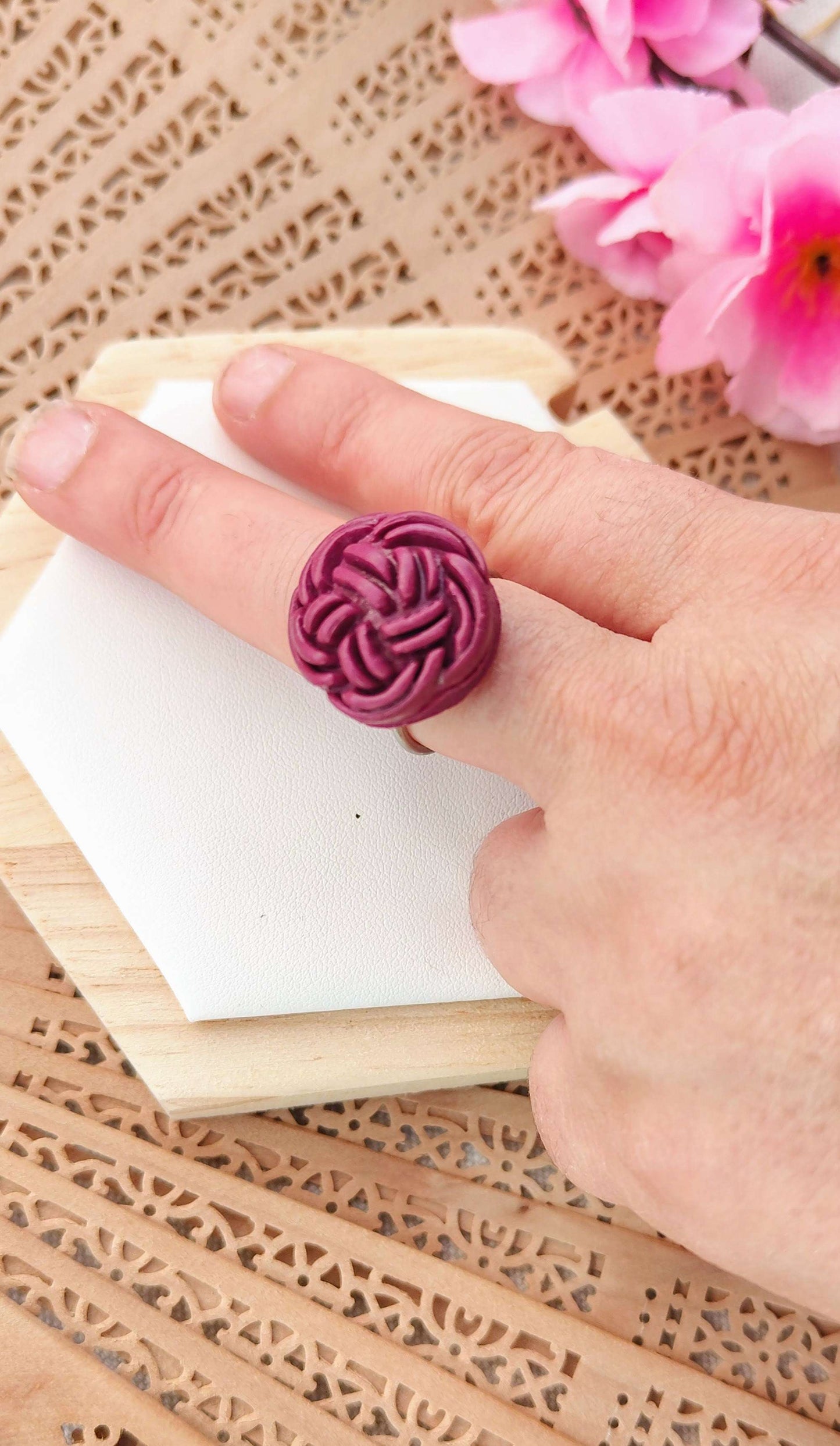 Anello Regolabile "Musubi" | Nodo della Fortuna e Argento