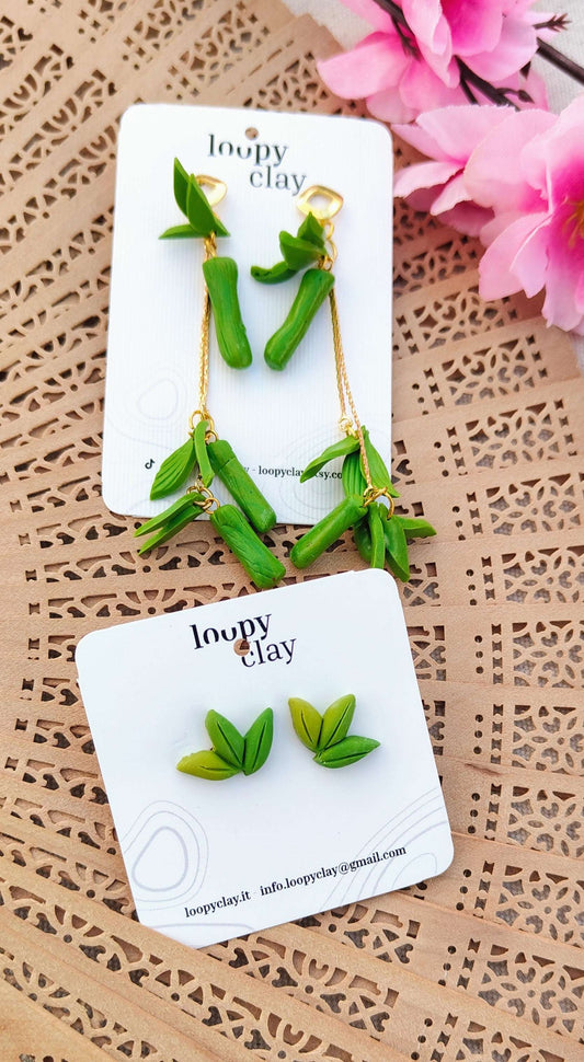 Orecchini Pendenti Bamboo Dream | I Love Japan