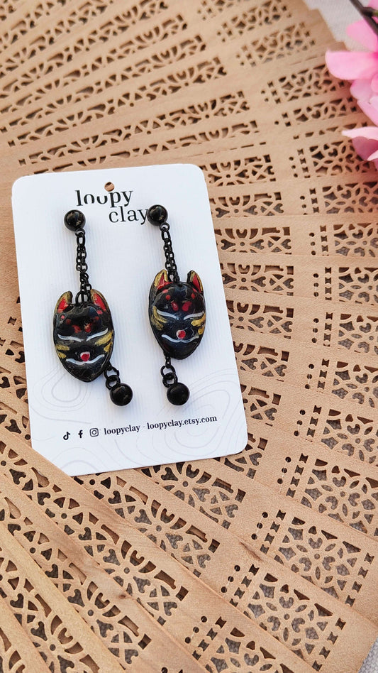 Orecchini Tengu "Red Guardian" | Collezione I Love Japan