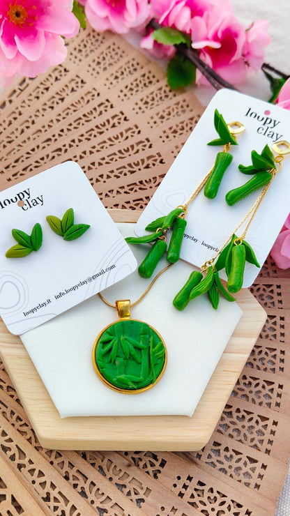 Orecchini a Lobo Micro Bamboo | I Love Japan
