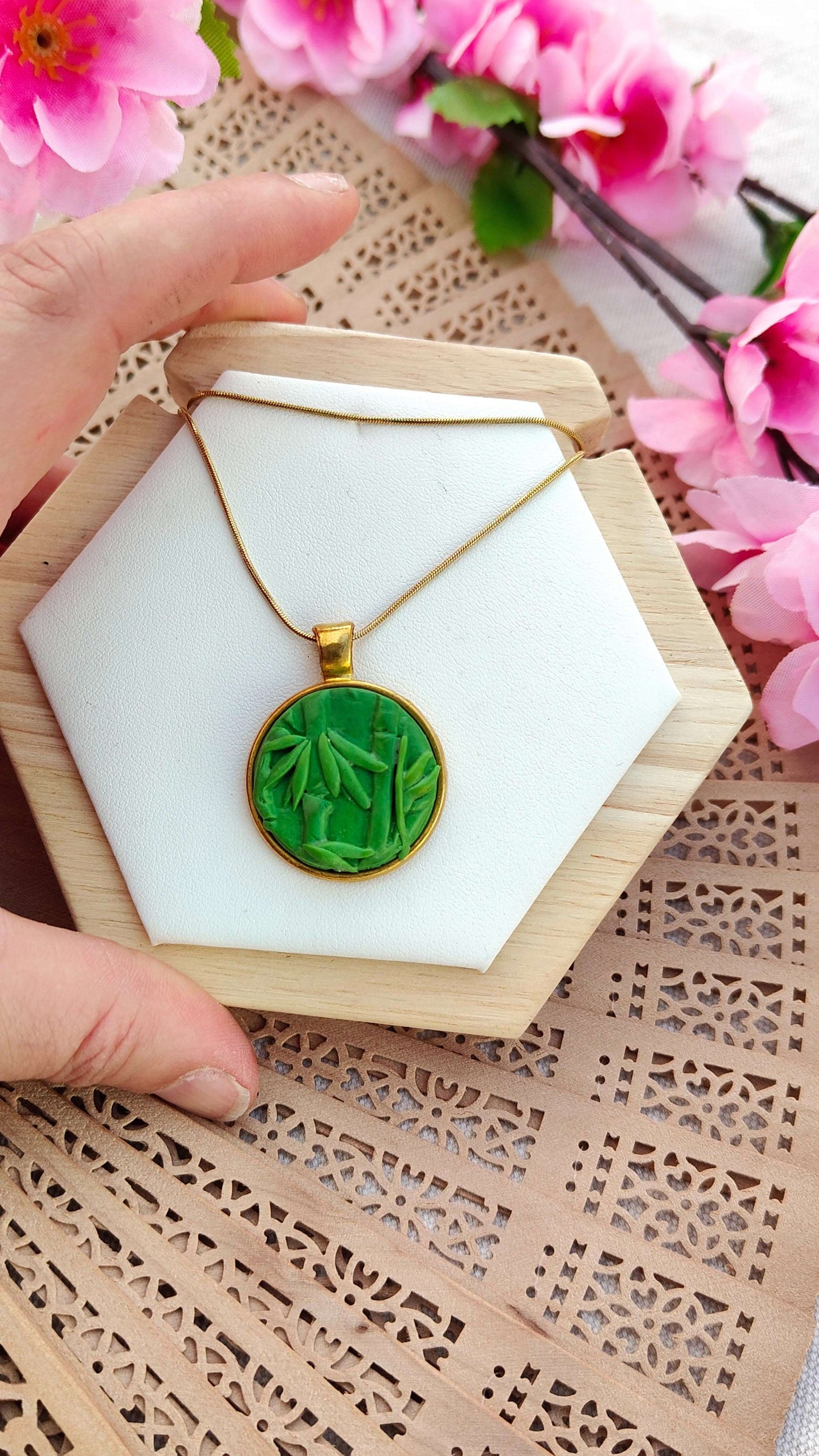 Collana Bamboo Forest Cameo | I Love Japan
