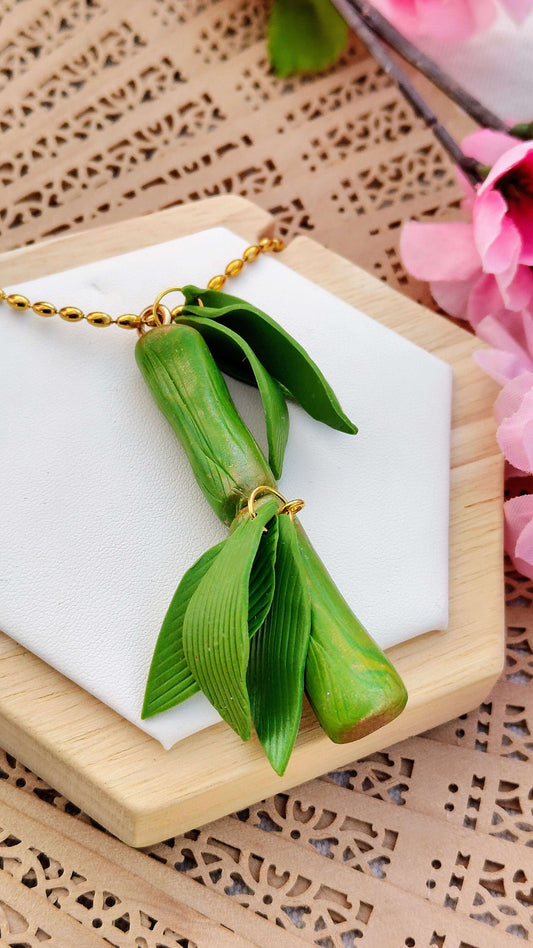 Collana Bamboo Branch Pendant | I Love Japan