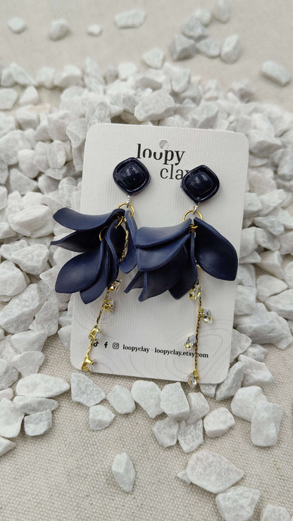 Orecchini "Incanto Stellato" | Blu Notte e Bagliori di Luce