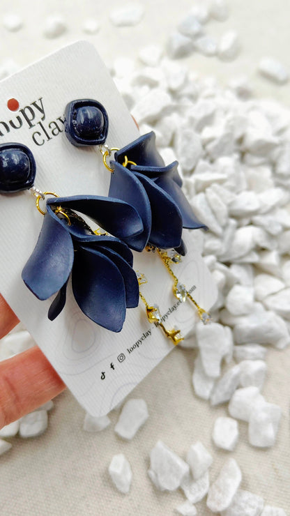 Orecchini "Incanto Stellato" | Blu Notte e Bagliori di Luce