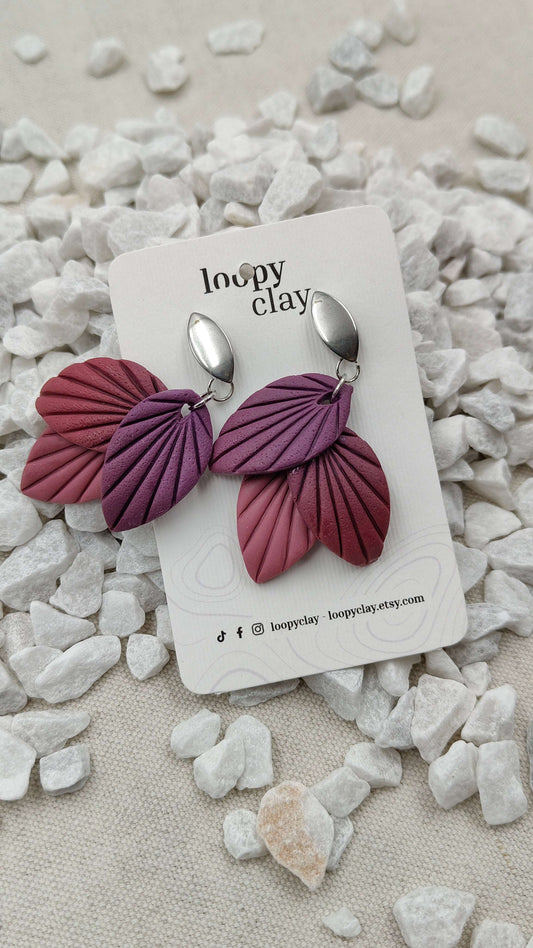 Orecchini "Foglie Minimaliste" | Design Organico e Colore