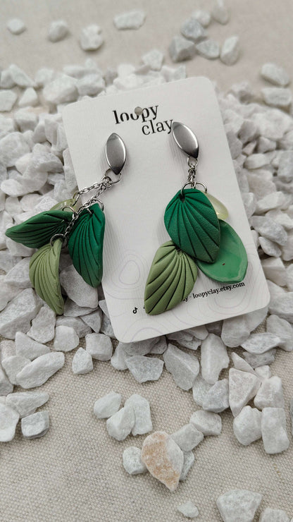 Orecchini "Foglie di Sottobosco" | Texture e Natura