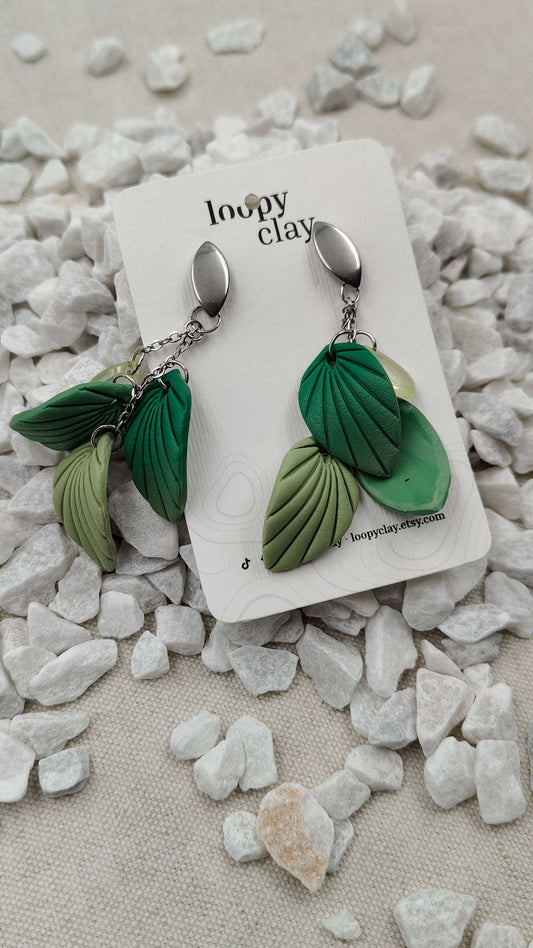 Orecchini "Foglie di Sottobosco" | Texture e Natura