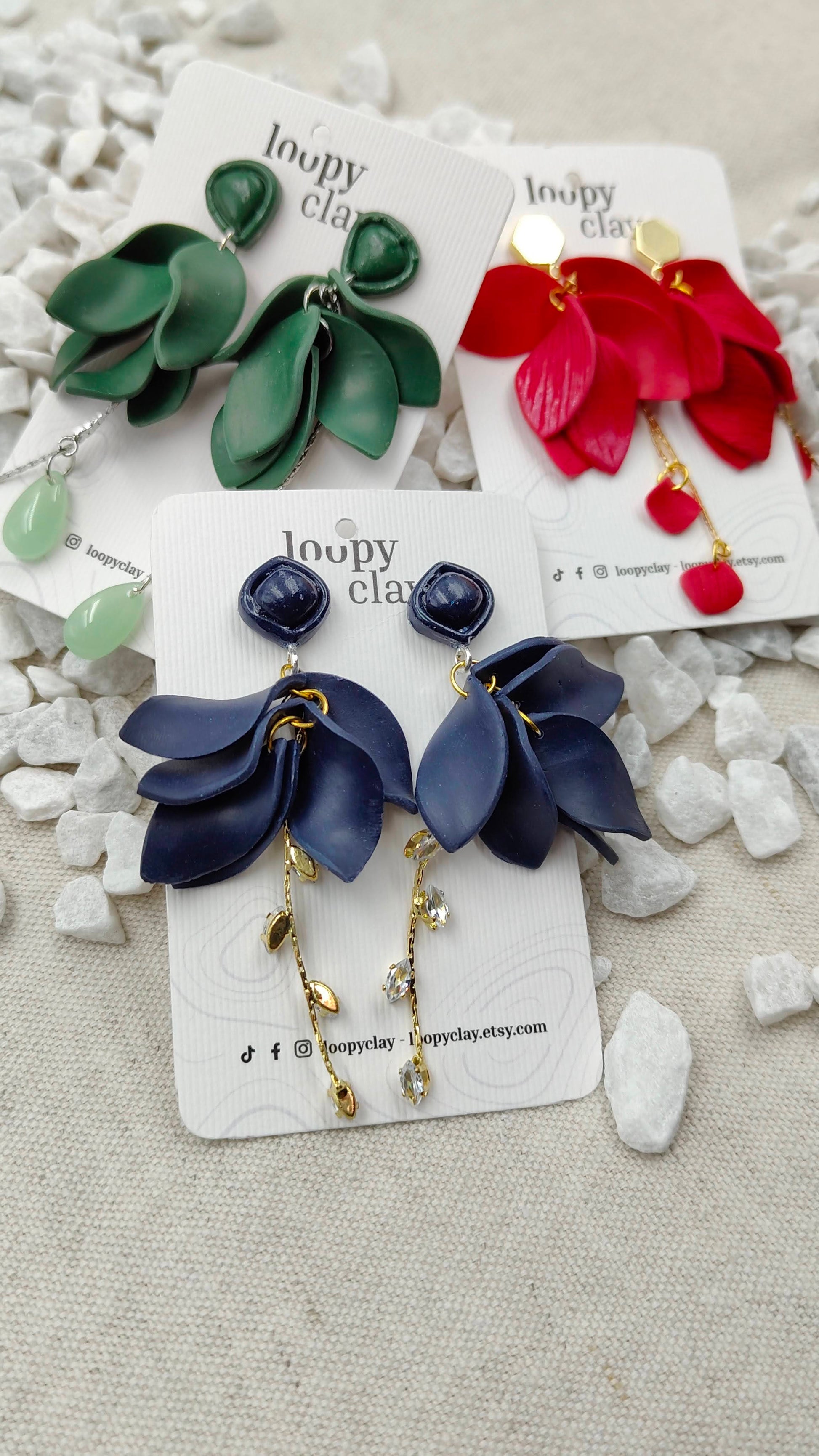 Orecchini "Incanto Stellato" | Blu Notte e Bagliori di Luce