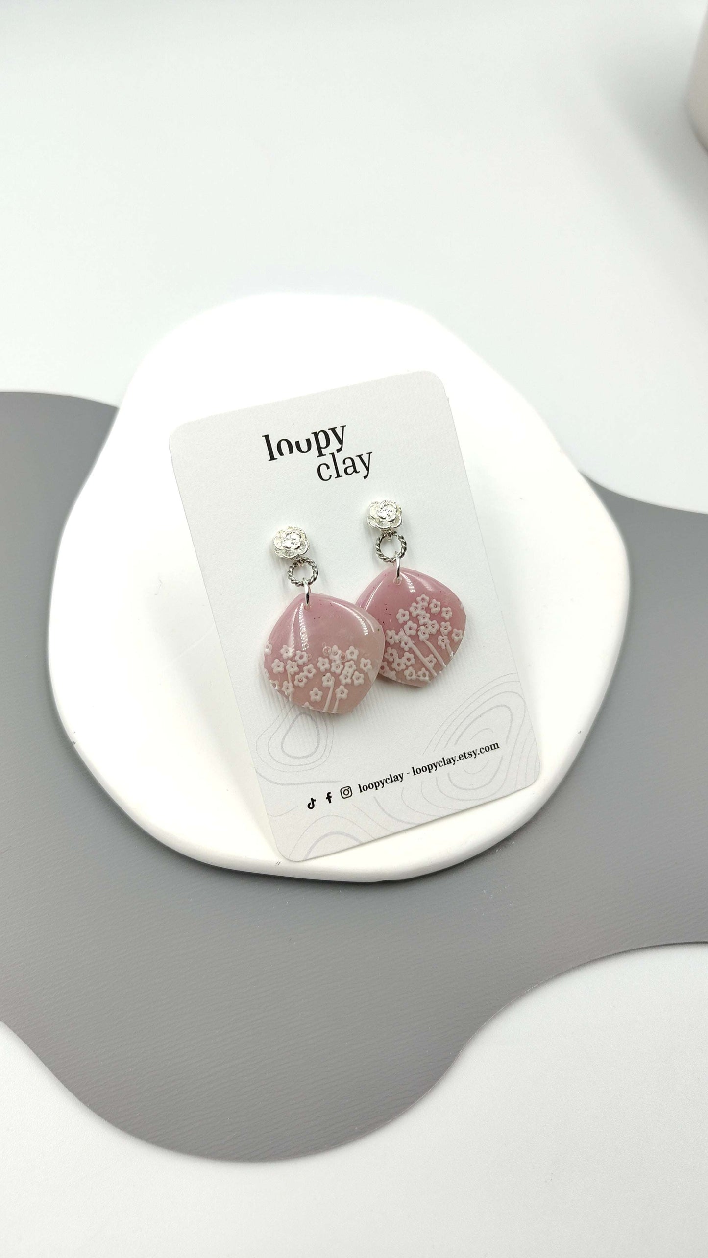 Orecchini Pendenti Artigianali | Natura Sognante Rosa Antico