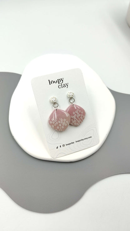 Orecchini Pendenti Artigianali | Natura Sognante Rosa Antico