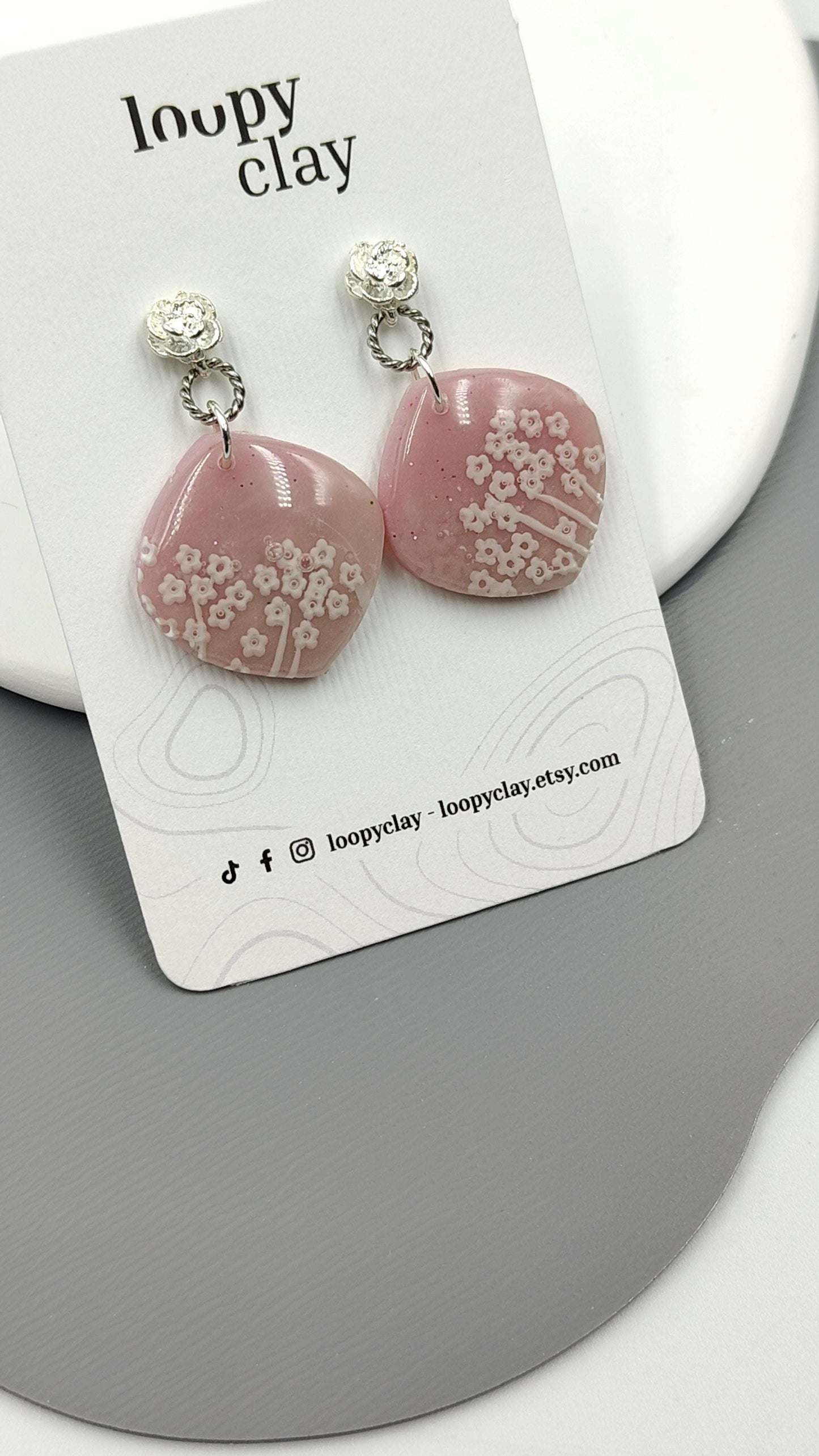 Orecchini Pendenti Artigianali | Natura Sognante Rosa Antico