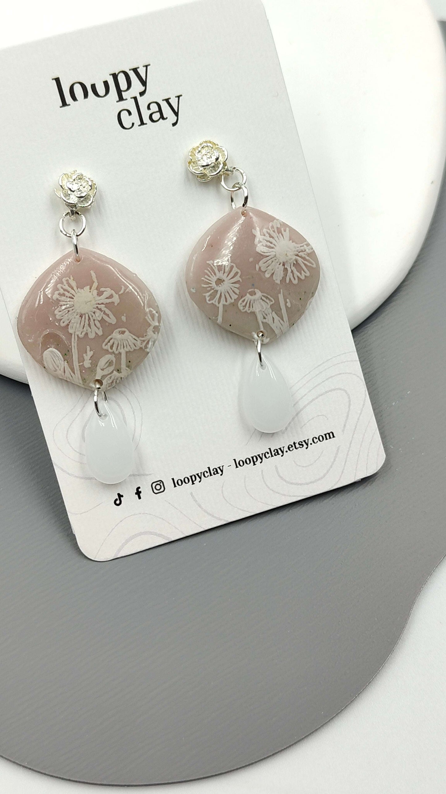 Orecchini Pendenti Artigianali | Natura Sognante Rosa Antico