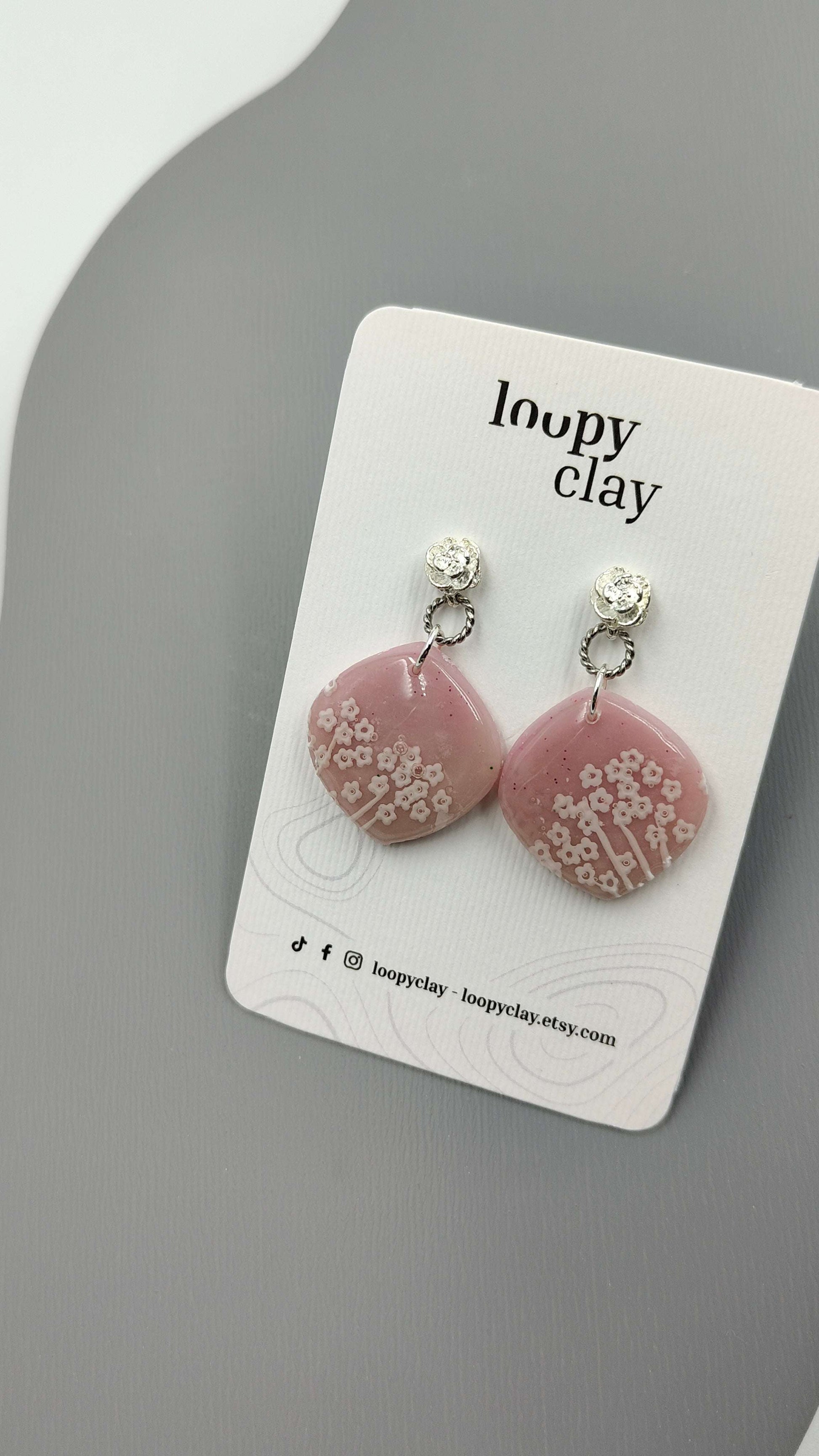 Orecchini Pendenti Artigianali | Natura Sognante Rosa Antico