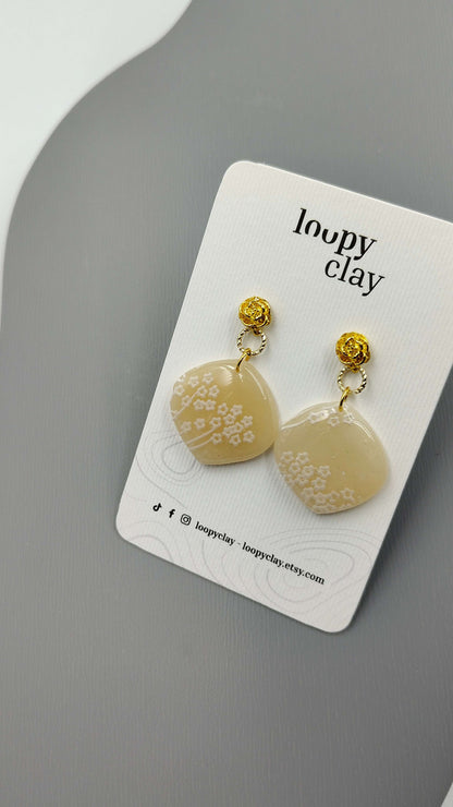 Orecchini Natura Sognante | Ricamo di Seta Antico