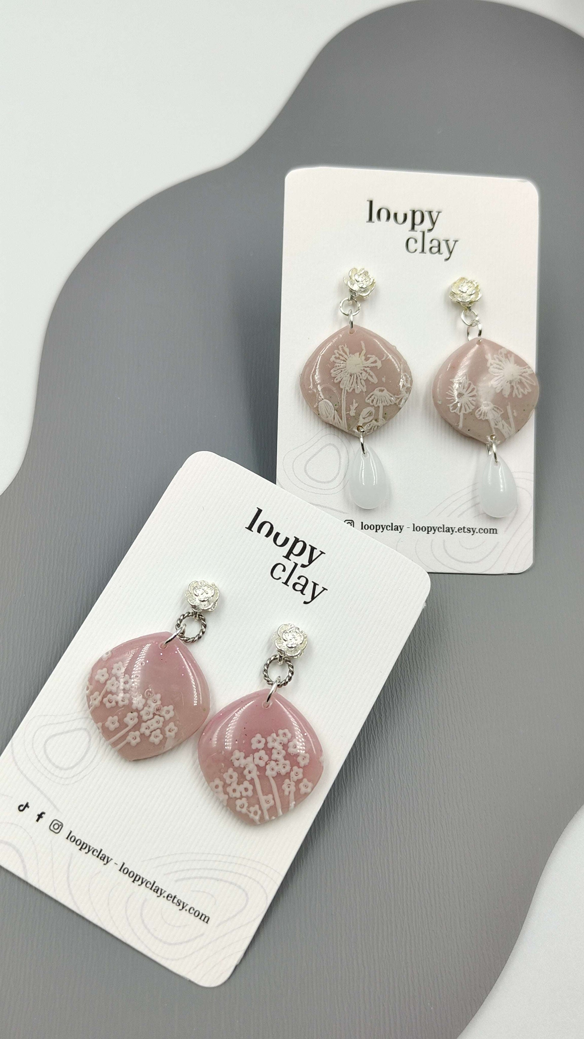 Orecchini Pendenti Artigianali | Natura Sognante Rosa Antico