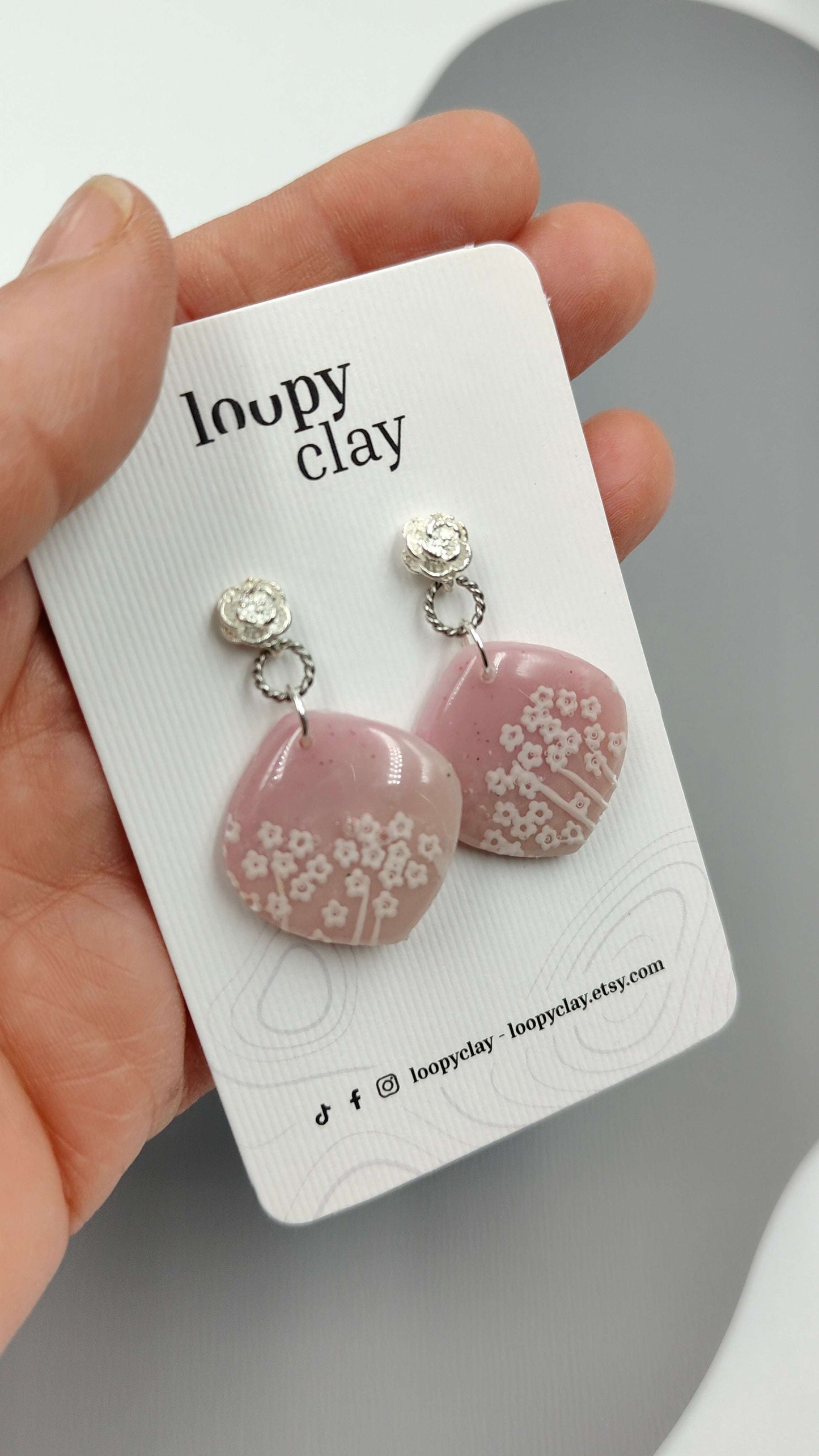 Orecchini Pendenti Artigianali | Natura Sognante Rosa Antico