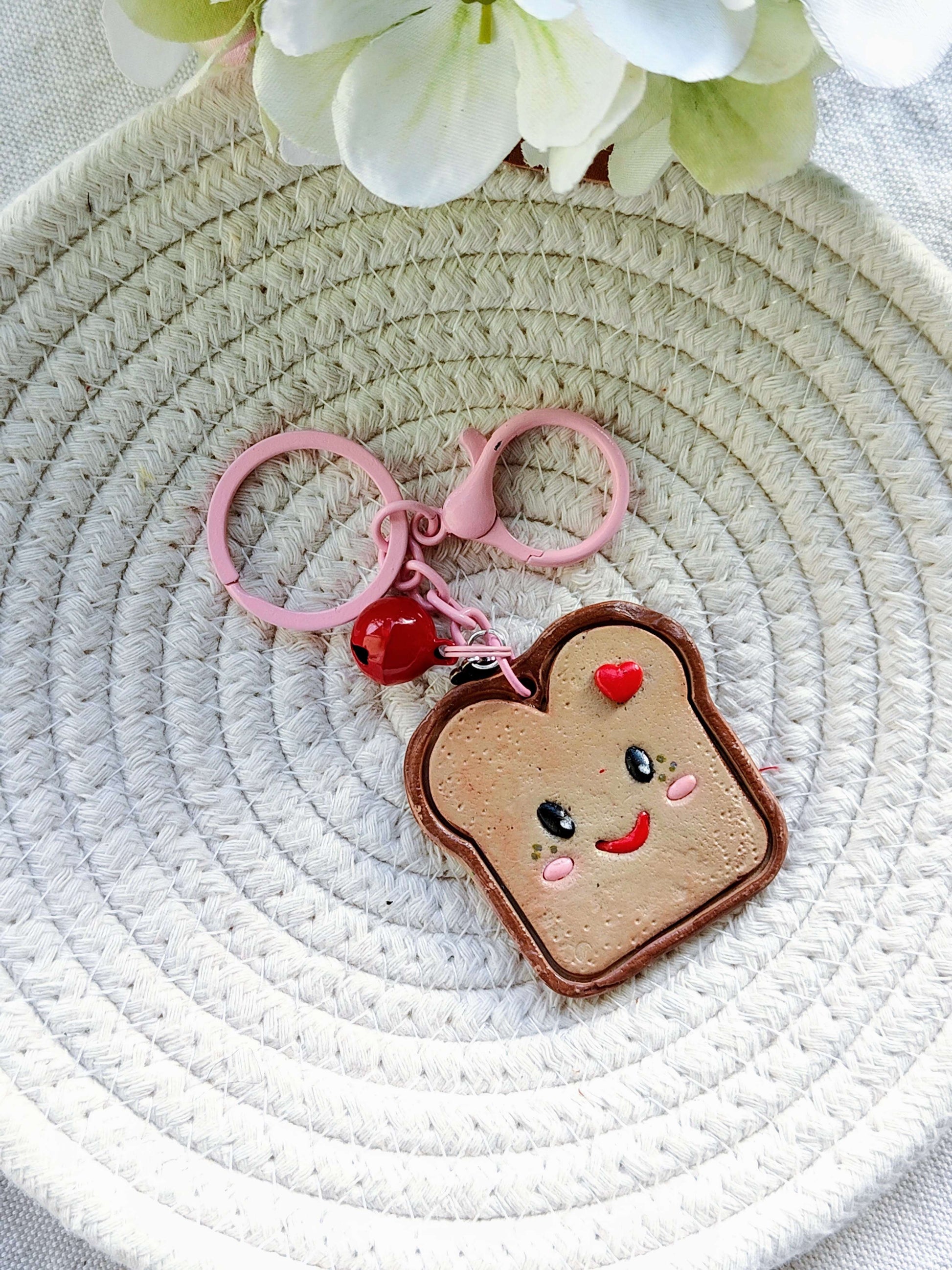 Collezione Kawaii | Portachiavi Toast Sorridente