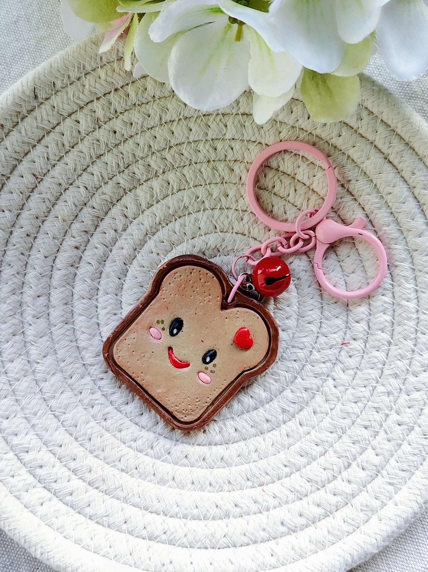 Collezione Kawaii | Portachiavi Toast Sorridente