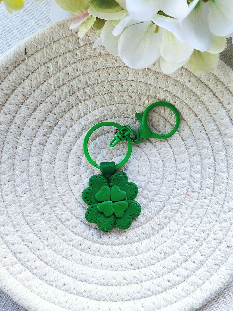 Collezione Primavera | Portachiavi Quadrifoglio Portafortuna