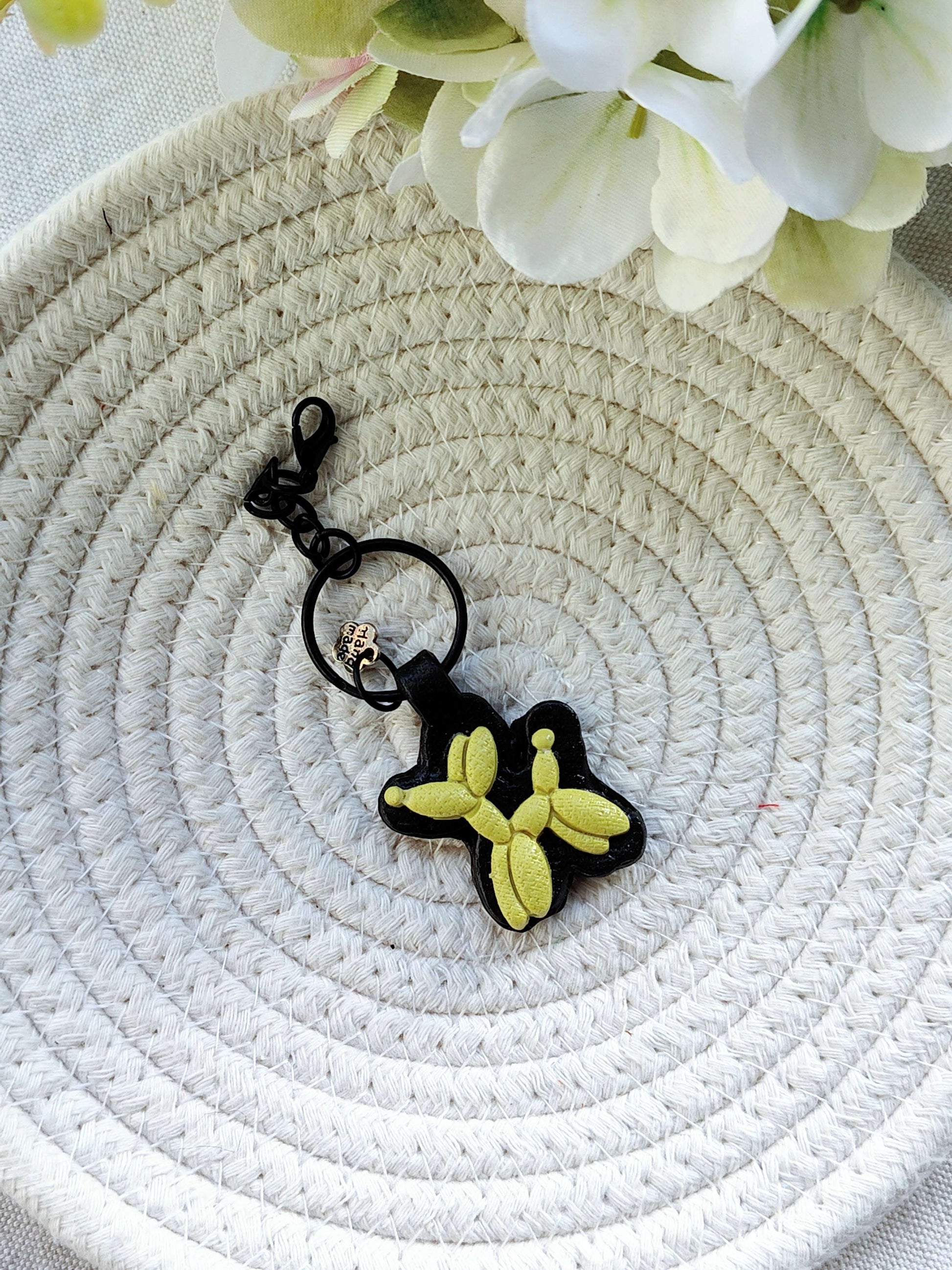 Collezione Pop Art | Portachiavi Balloon Dog Koons - Acid Neon set