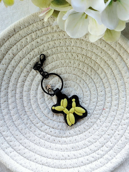 Collezione Pop Art | Portachiavi Balloon Dog Koons - Acid Neon set