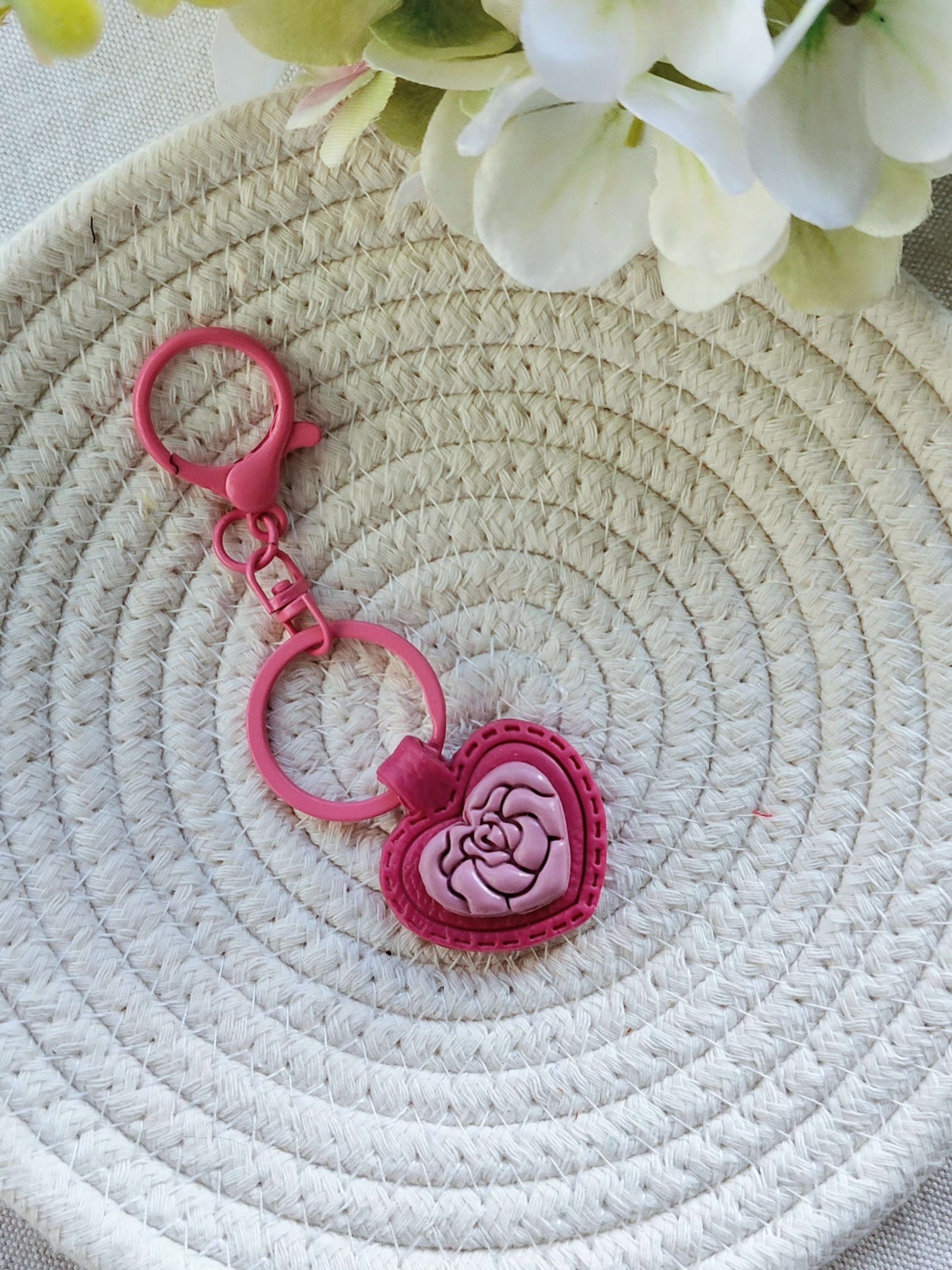 Collezione Cuore | Portachiavi "Rose Romantiche"