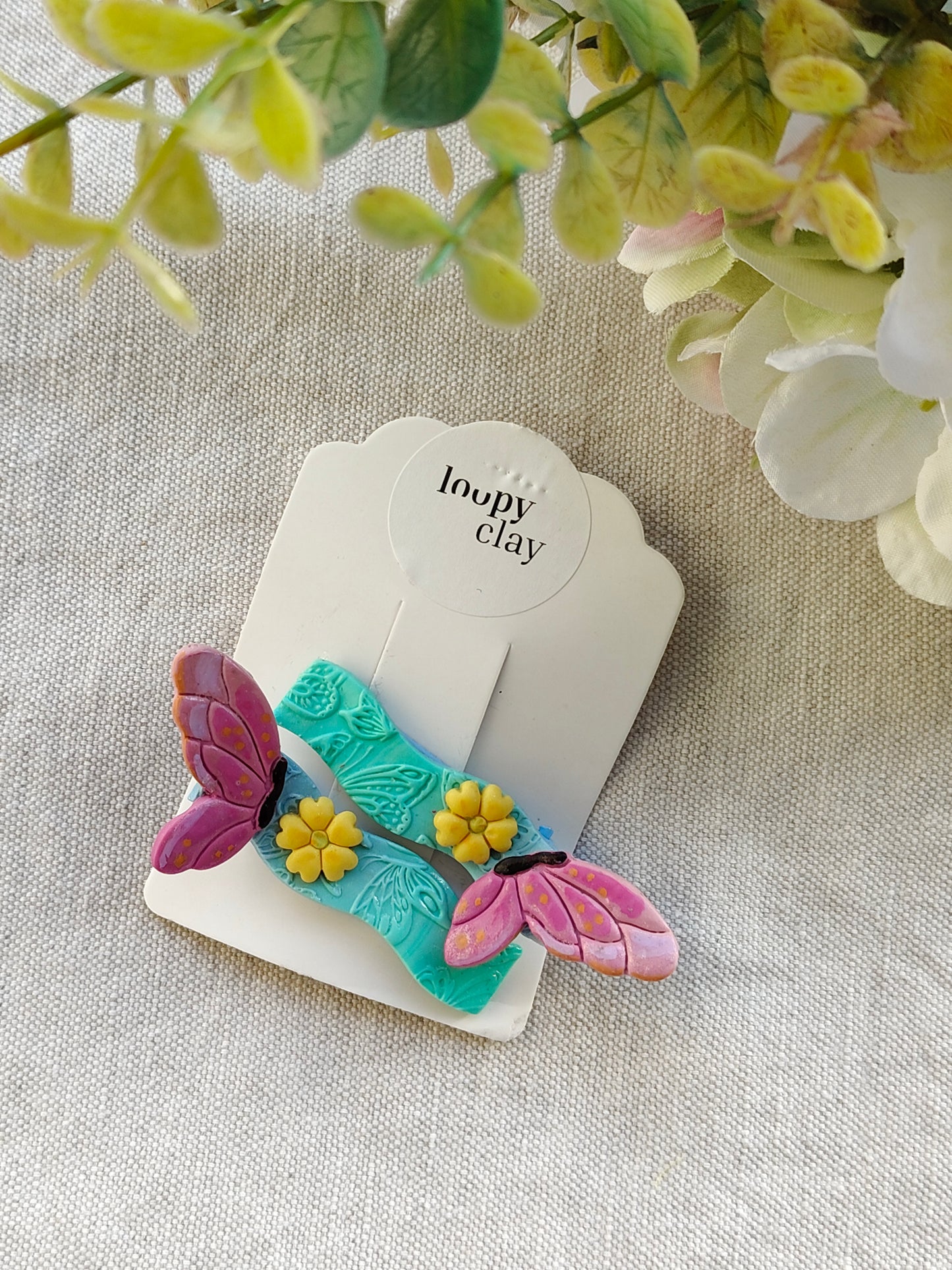 Collezione Primavera | Fermagli capelli artigianali farfalle e fiori