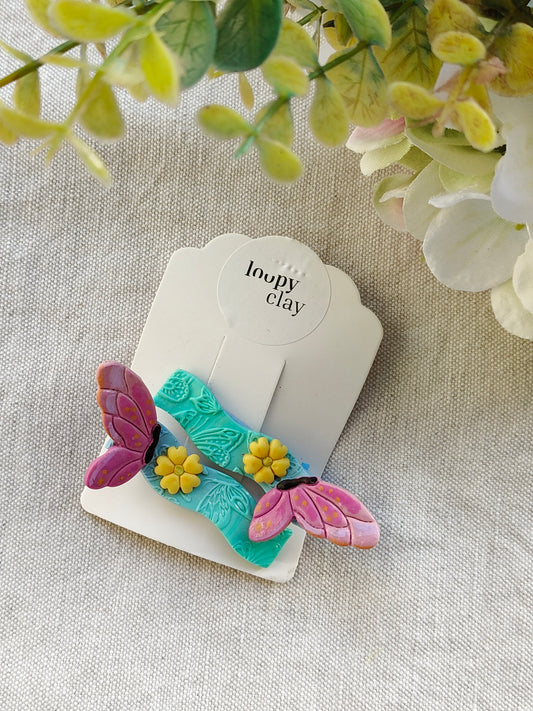 Collezione Primavera | Fermagli capelli artigianali farfalle e fiori