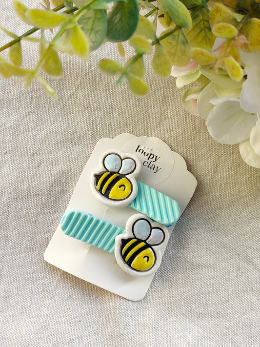 Collezione Primavera | Fermagli capelli artigianali api kawaii