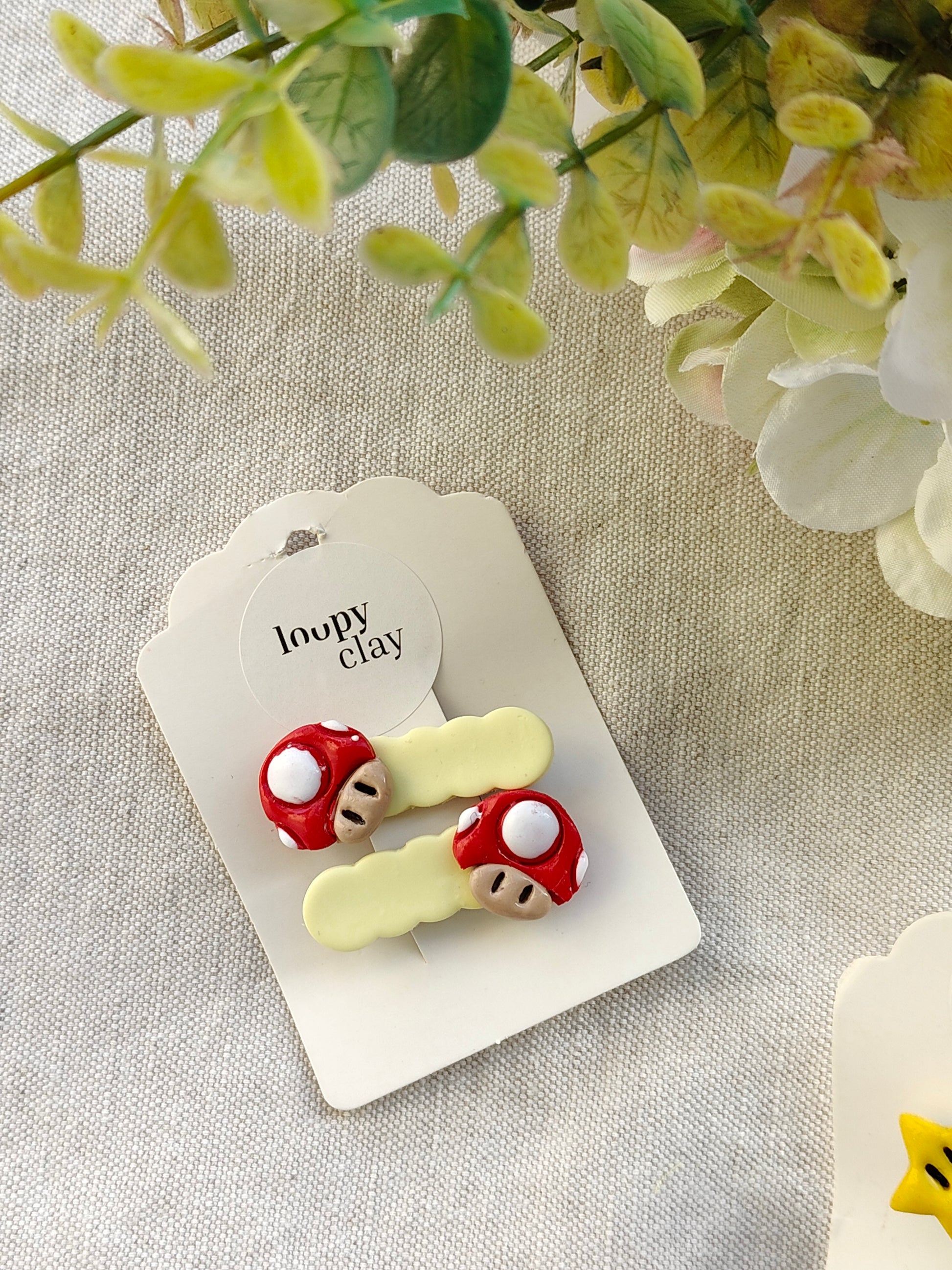 Collezione Gamer | Fermagli capelli artigianali ispirati a Super Mario