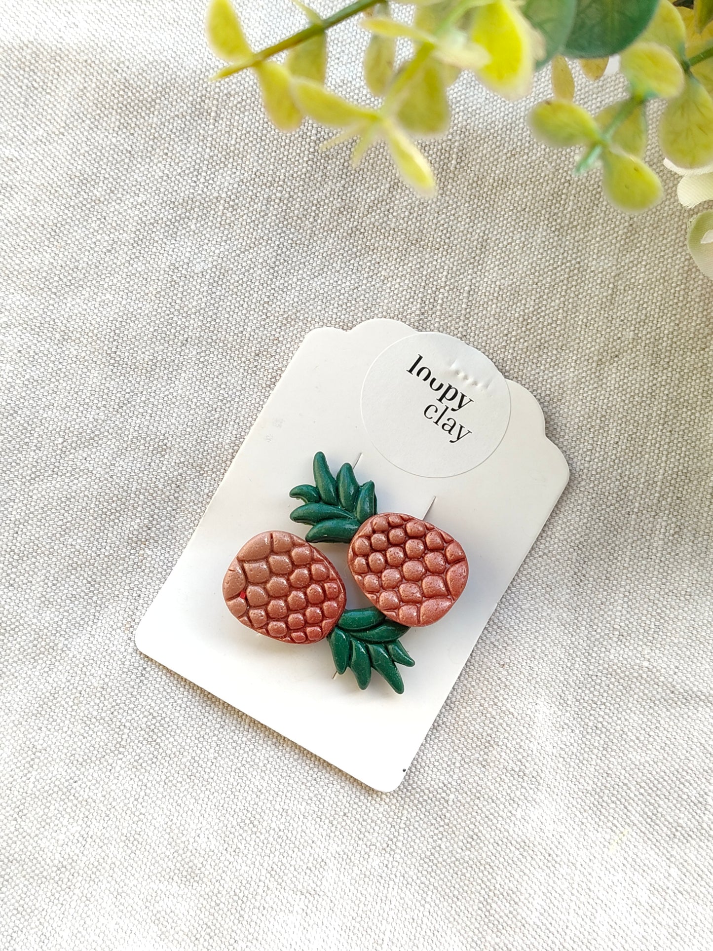 Collezione Estate | Fermagli capelli artigianali Ananas