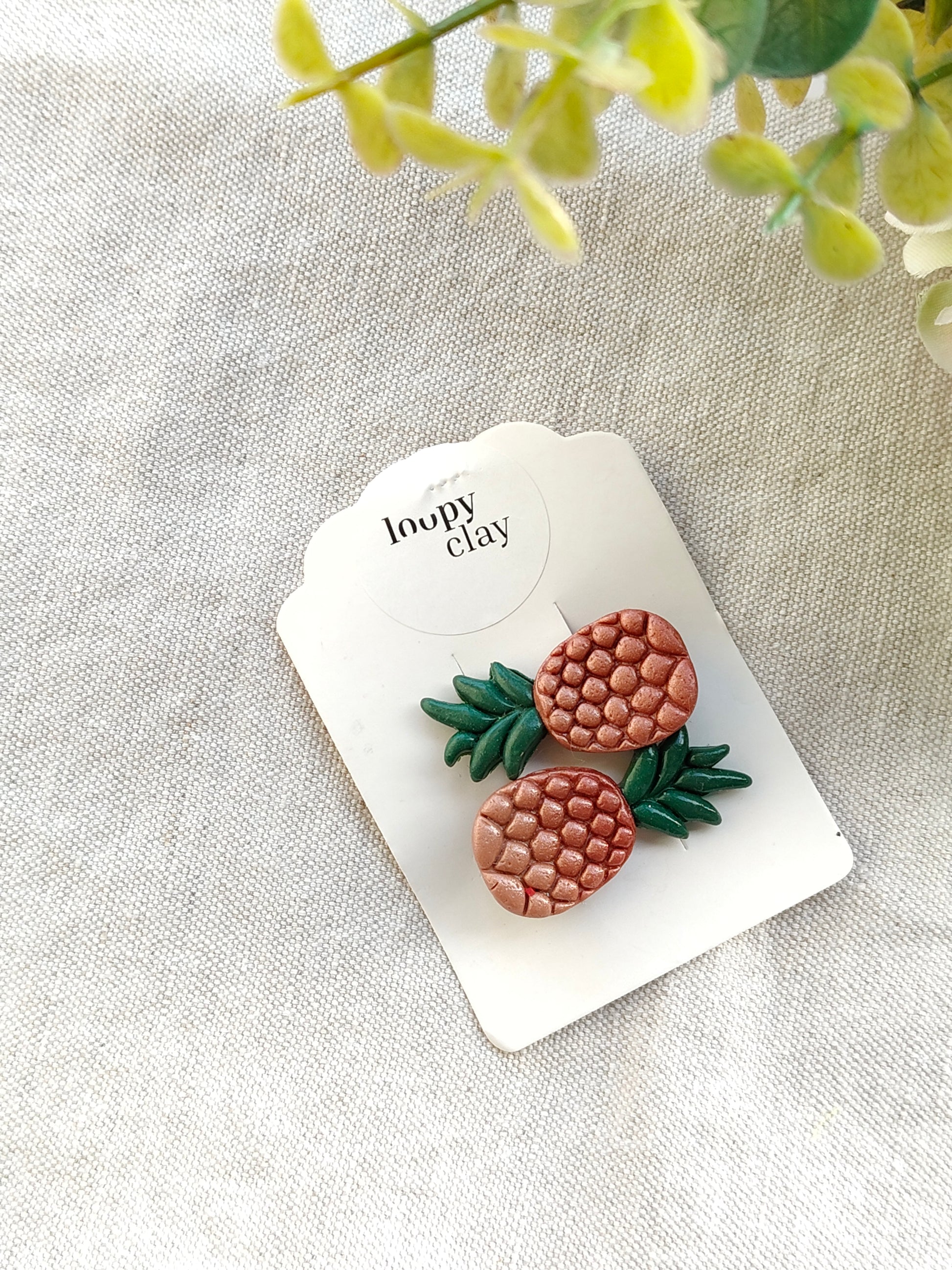 Collezione Estate | Fermagli capelli artigianali Ananas