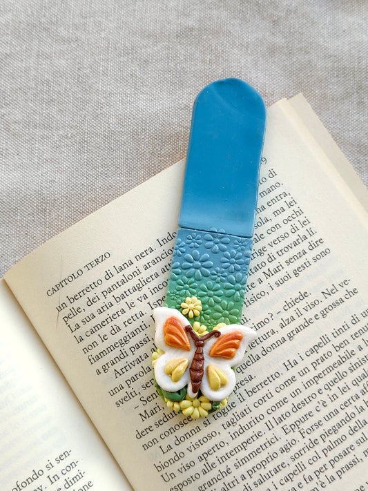 Collezione Primavera | Segnalibro Calamitato "Farfalla Turchese"