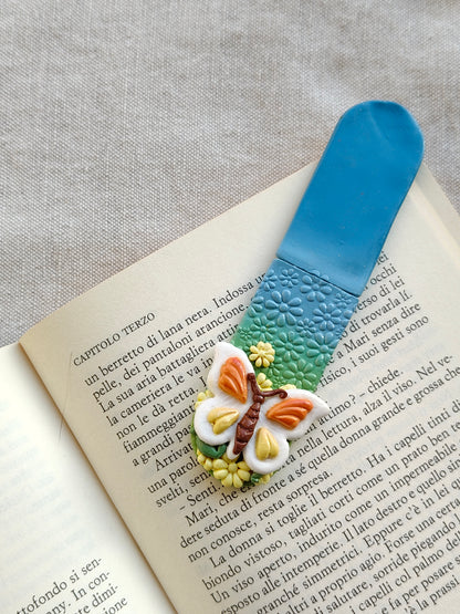 Collezione Primavera | Segnalibro Calamitato "Farfalla Turchese"