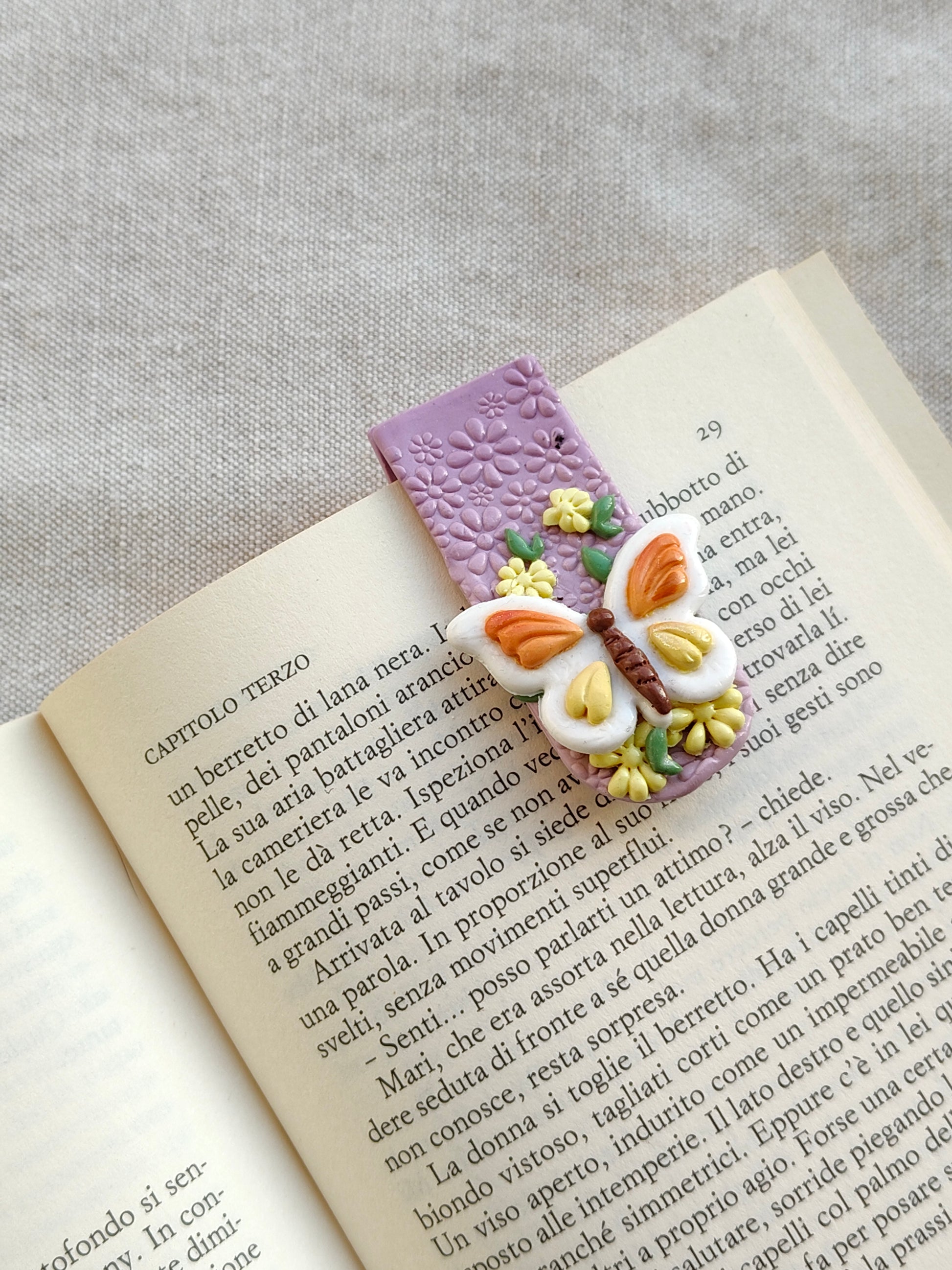 Collezione Primavera | Segnalibro Calamitato "Farfalla Aurora"