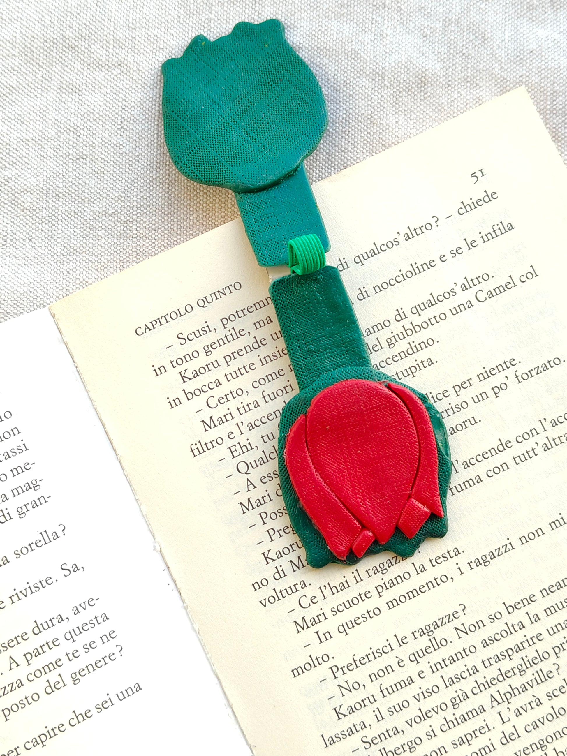 Collezione Primavera | Segnalibro Calamitato "Tulipano Elegante"