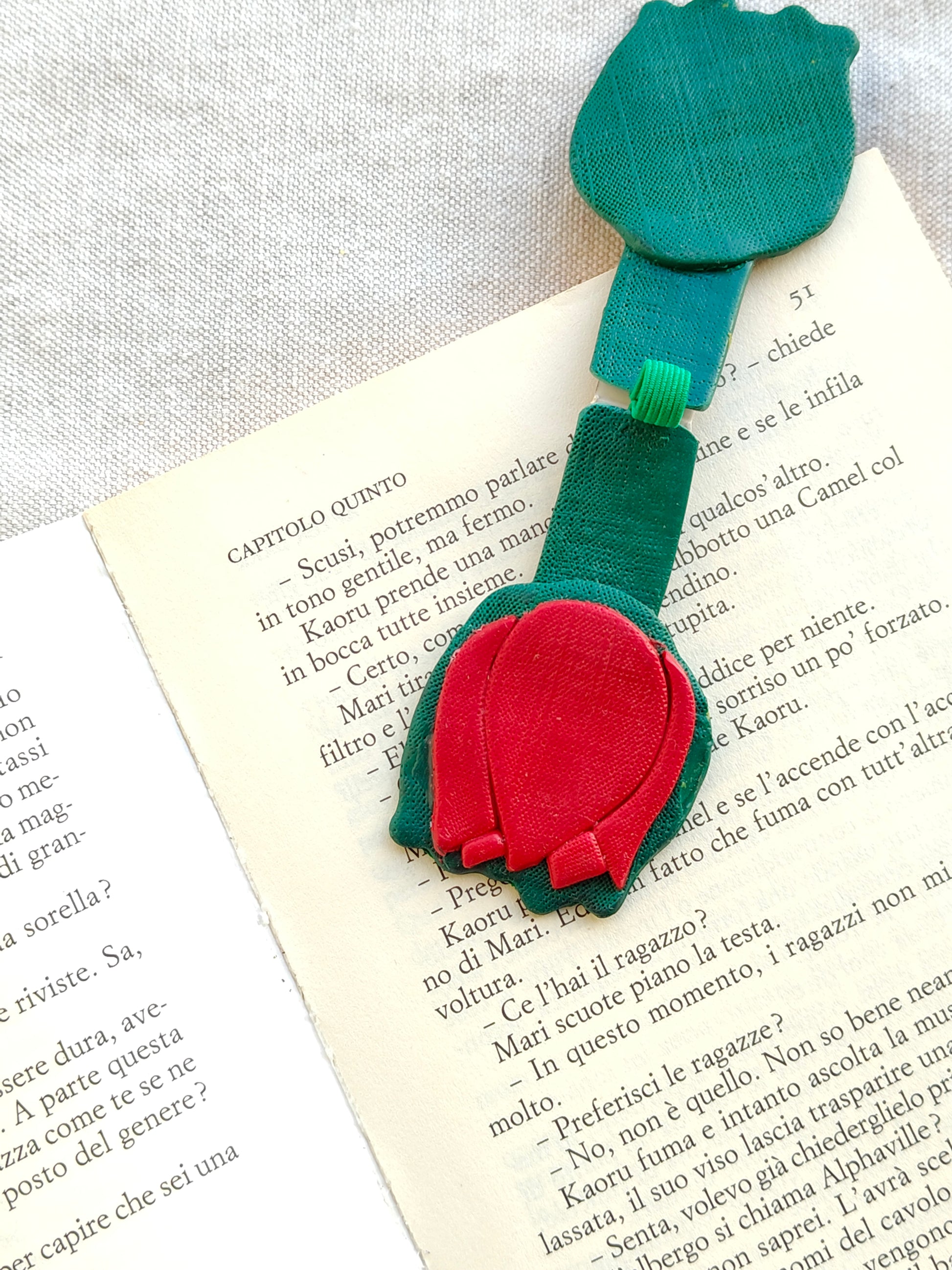 Collezione Primavera | Segnalibro Calamitato "Tulipano Elegante"