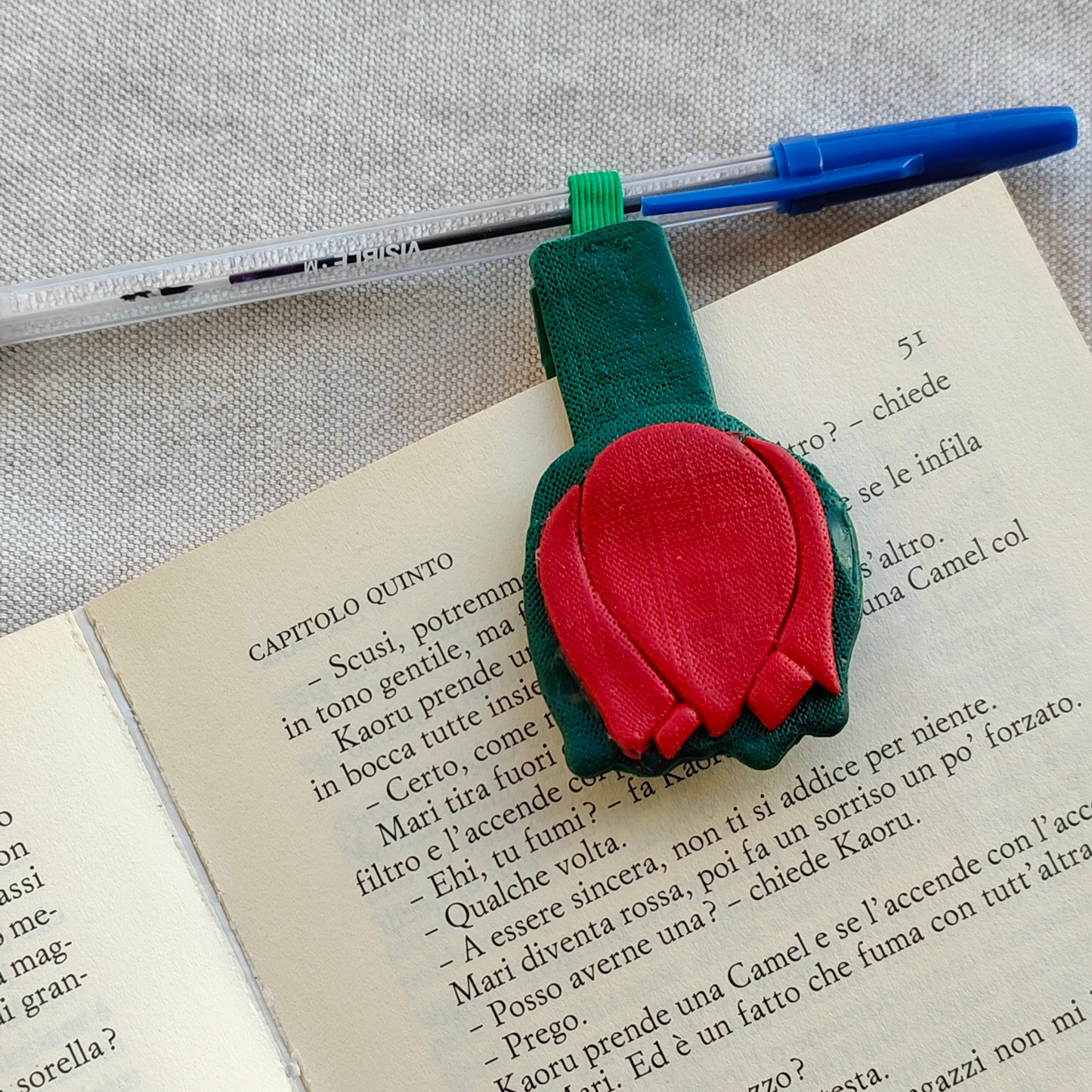 Collezione Primavera | Segnalibro Calamitato "Tulipano Elegante"